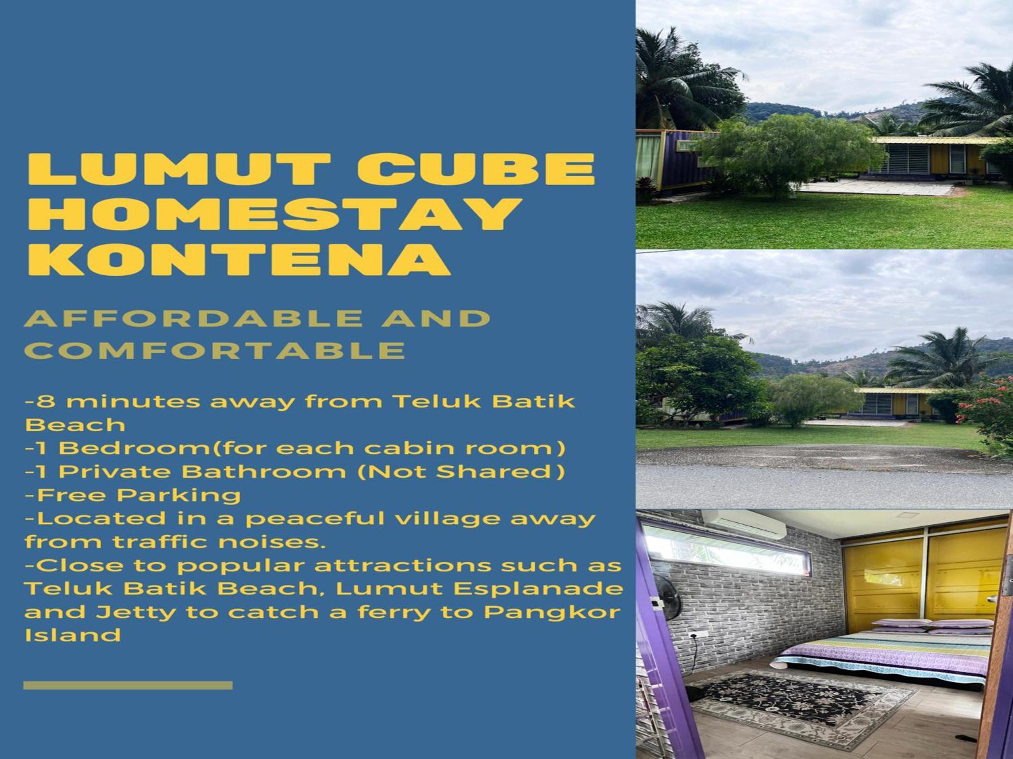 Purple Cube At Lumut Cube Homestay Kontena Εξωτερικό φωτογραφία